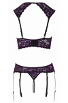 Ensemble lingerie ouverte violet - Cotelli Lingerie